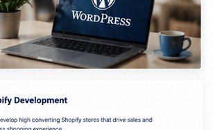 WordPress development laptop